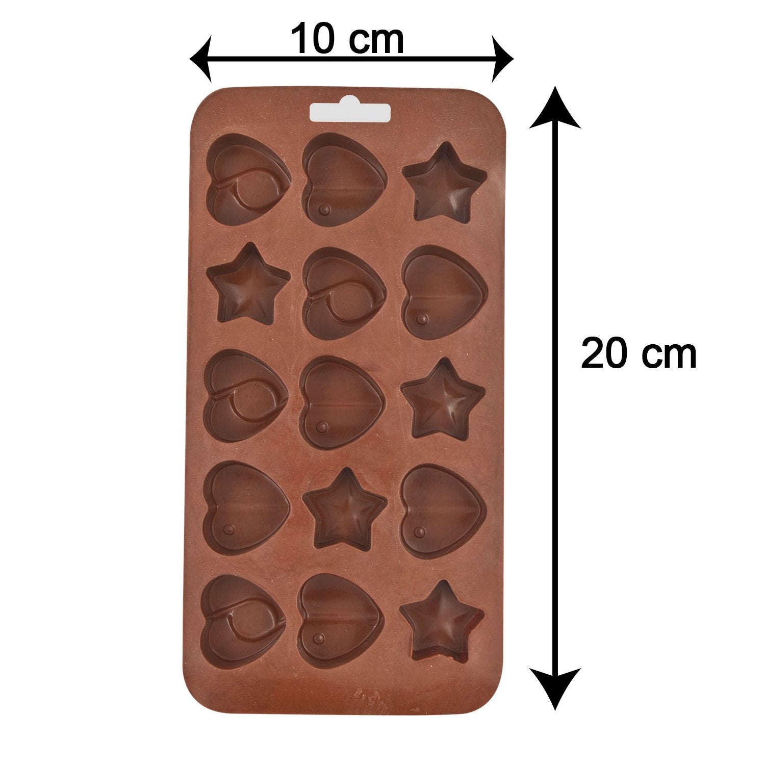 4643 15 Cavity Mix Shape Brown Chocolate Mold - SkyShopy