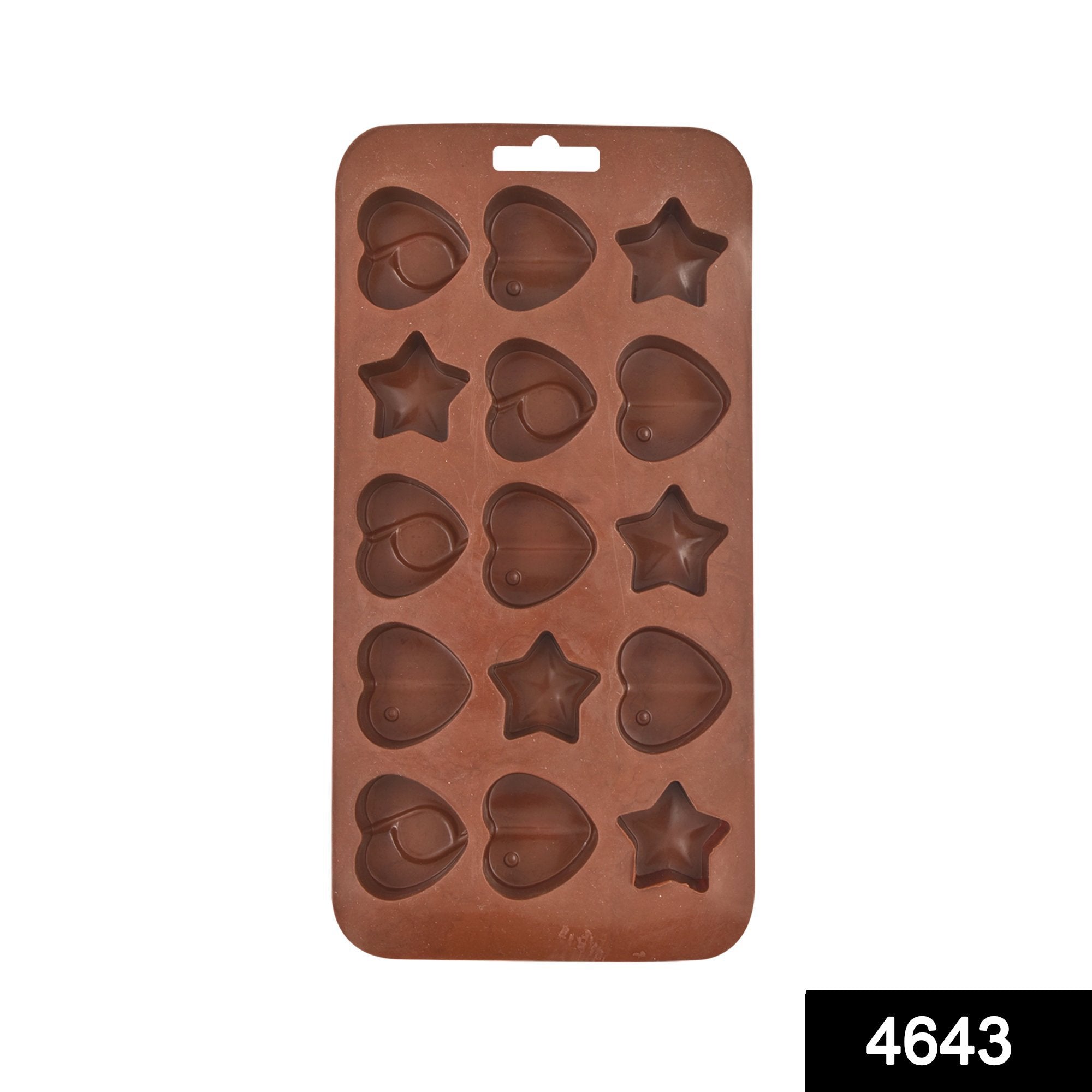 4643 15 Cavity Mix Shape Brown Chocolate Mold - SkyShopy