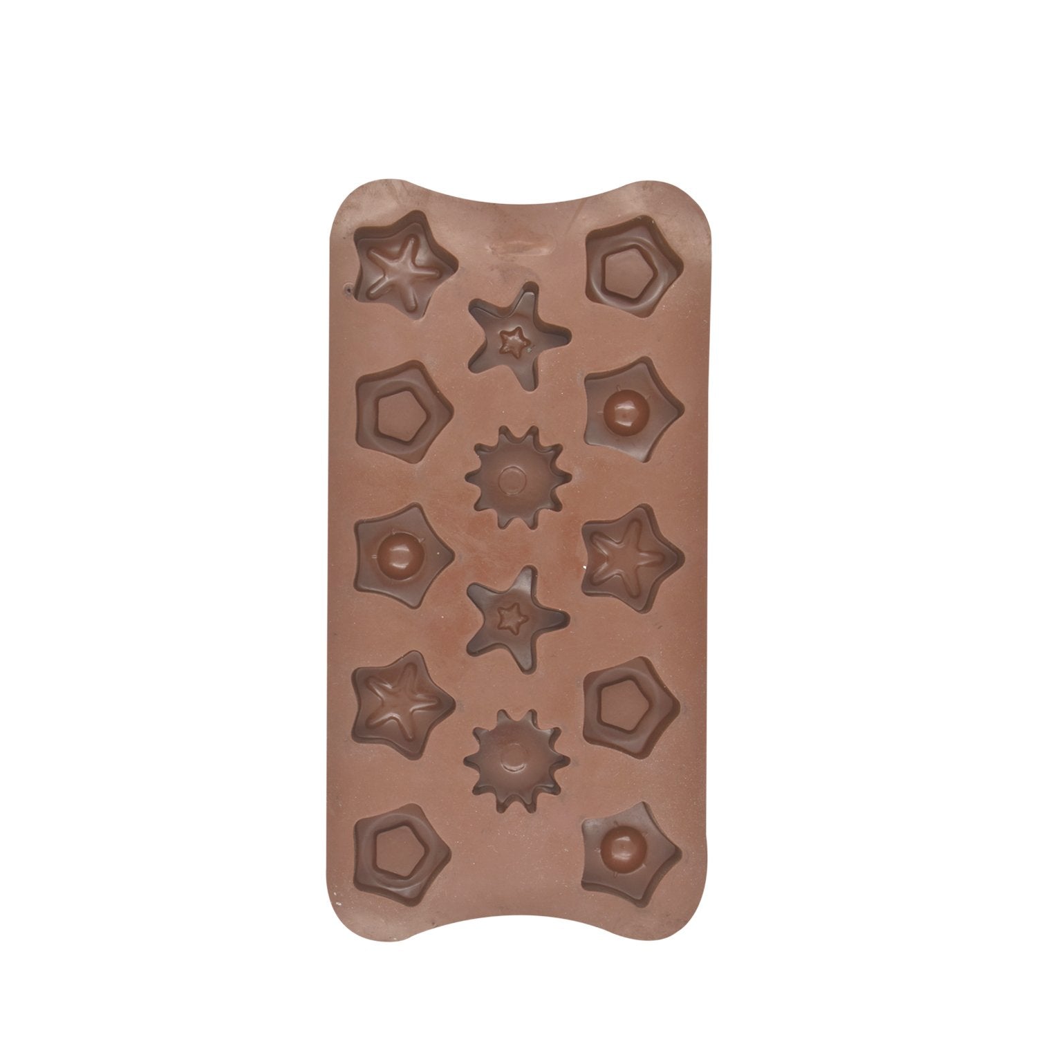 4633 14 Cavity Mix Shape Brown Chocolate Mold - SkyShoppy