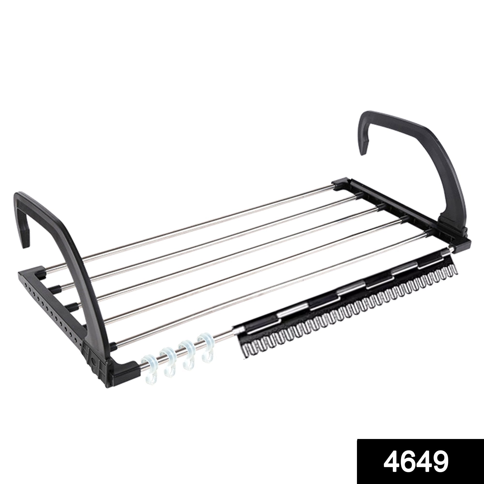 4649 Adjustable Folding Clothes Drying Racks Hanger Shelf