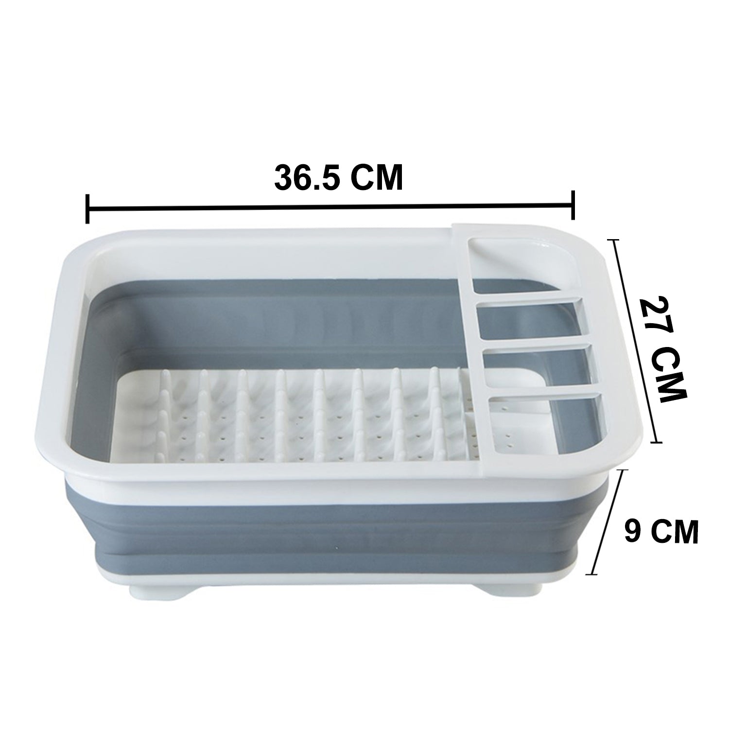 4668 Silicone Plastic Folding Collapsible Durable Kitchen Sink Dish Rack freeshipping - DeoDap