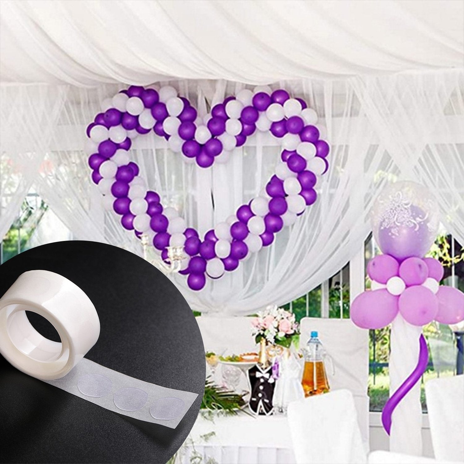 4694 Glue Dots for Happy Birthday, Wedding, Anniversary, Baby Shower Decoration