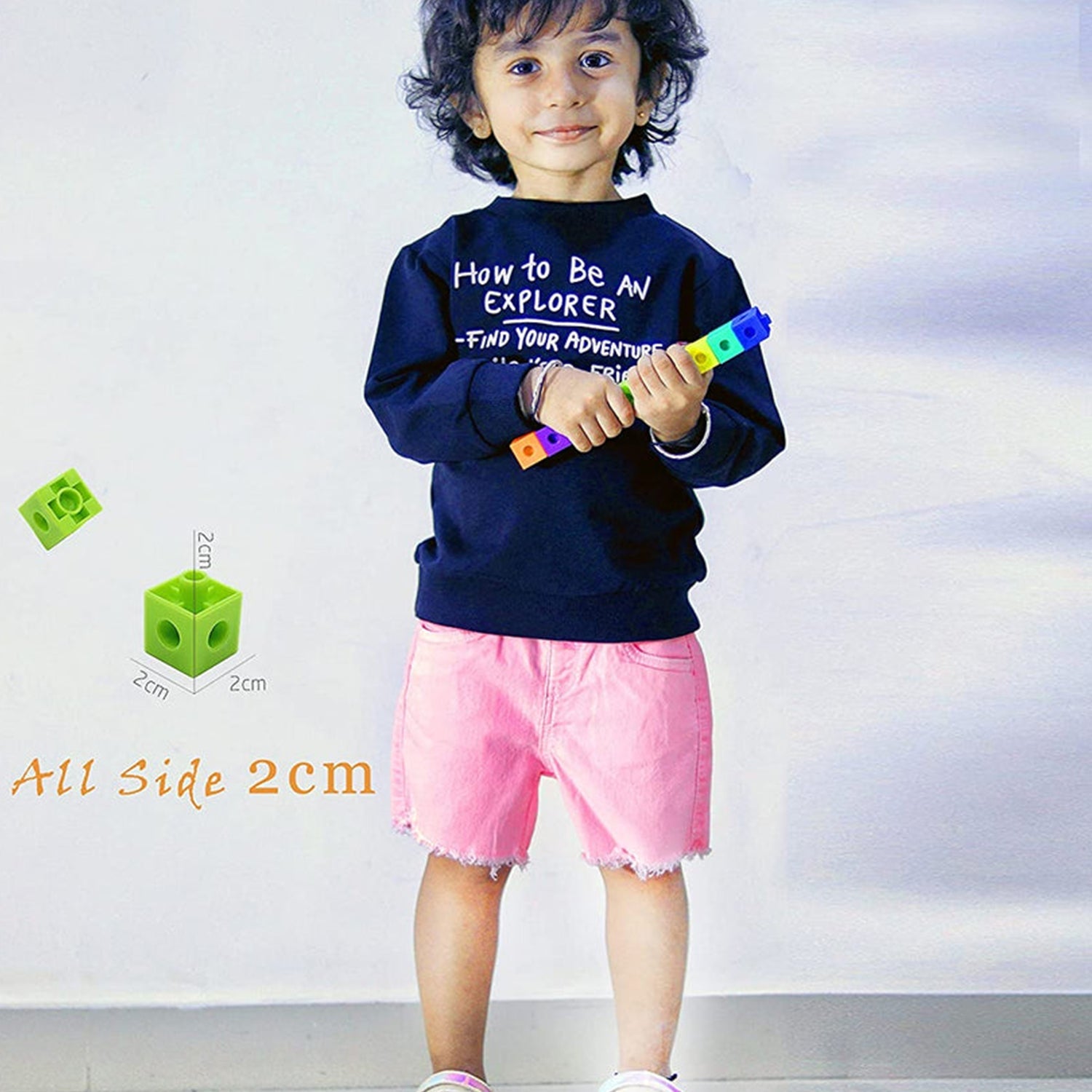 3913 120 Pc Cube Blocks Toy used in all kinds of household and official places specially for kids and children for their playing and enjoying purposes.