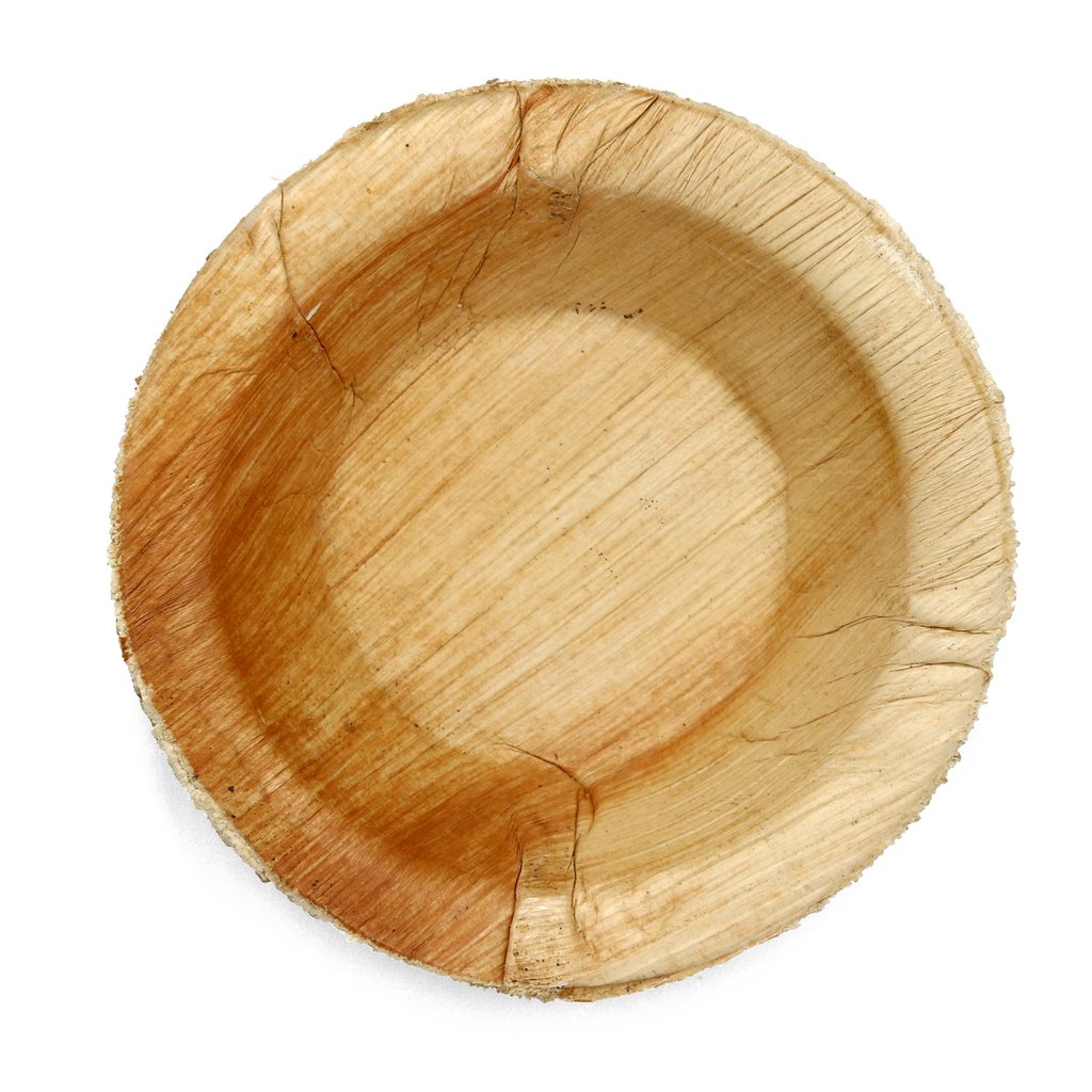 3213 Disposable Round Shape Eco-friendly Areca Palm Leaf Bowl (5x5 inch) (pack of 25) - SkyShopy