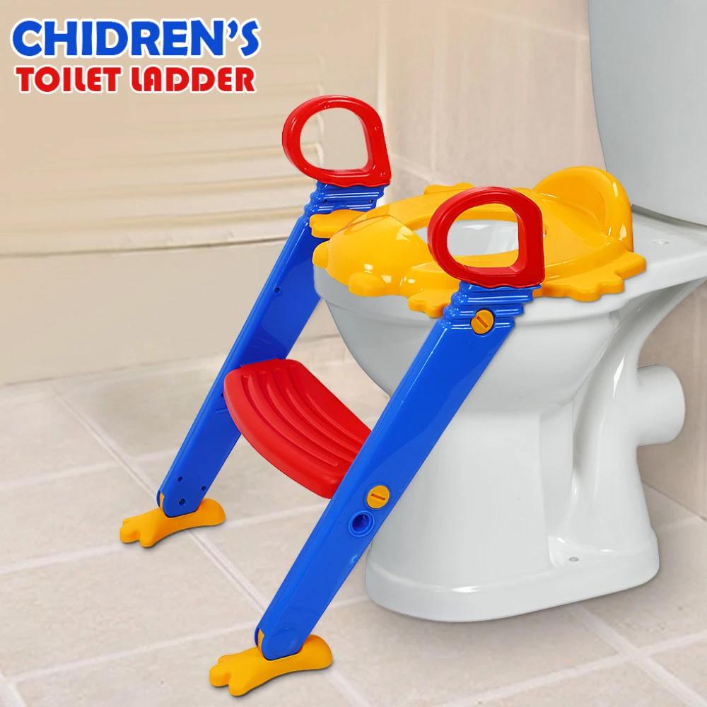 0344 -3 in 1 Kids/Toddler Potty Toilet Seat with Step Stool Ladder (Multicolour) DeoDap