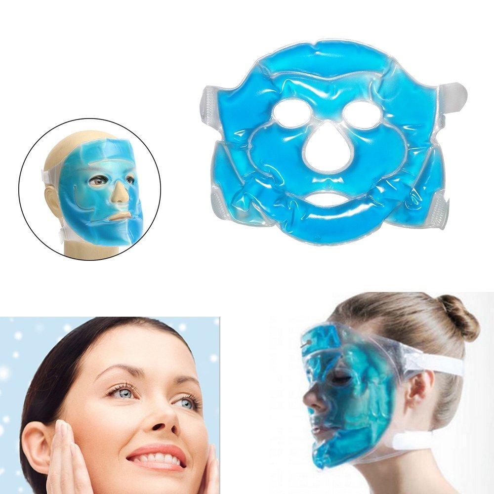 0380 Reusable Cooling Gel Face Mask with Strap-on Velcro, Medium - SkyShopy