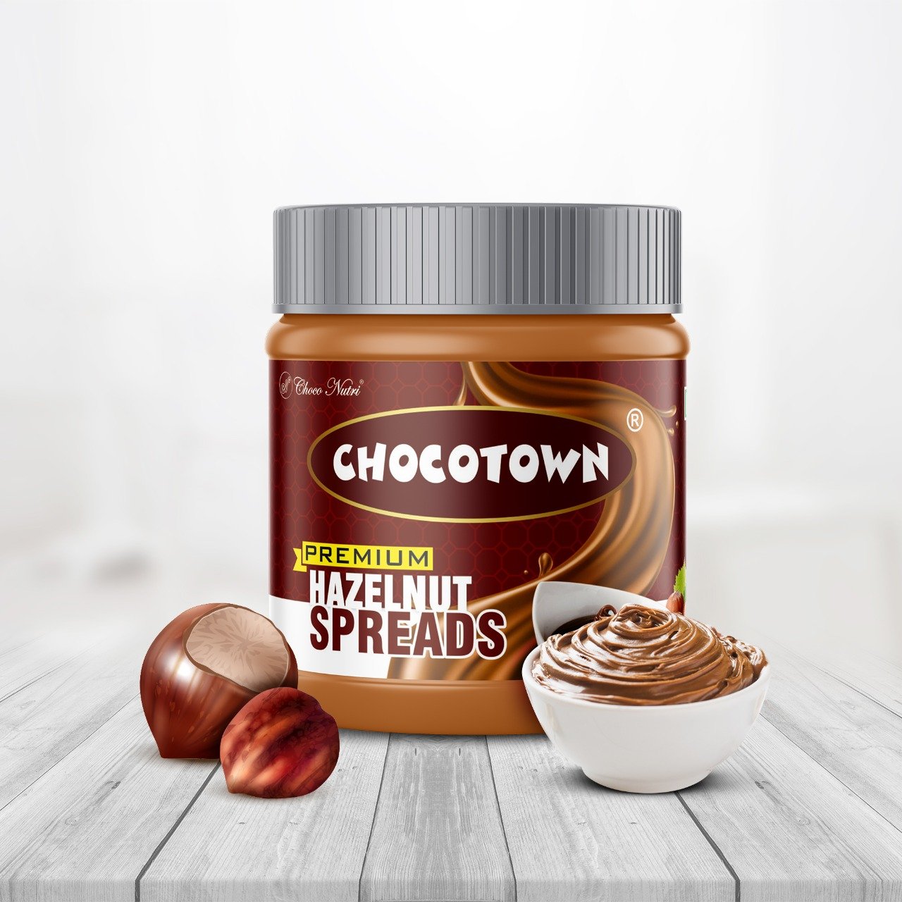 0054 Choco Nutri Chocolate Spreads - Premium Hazelnuts Spreads - 350 gm - SkyShopy