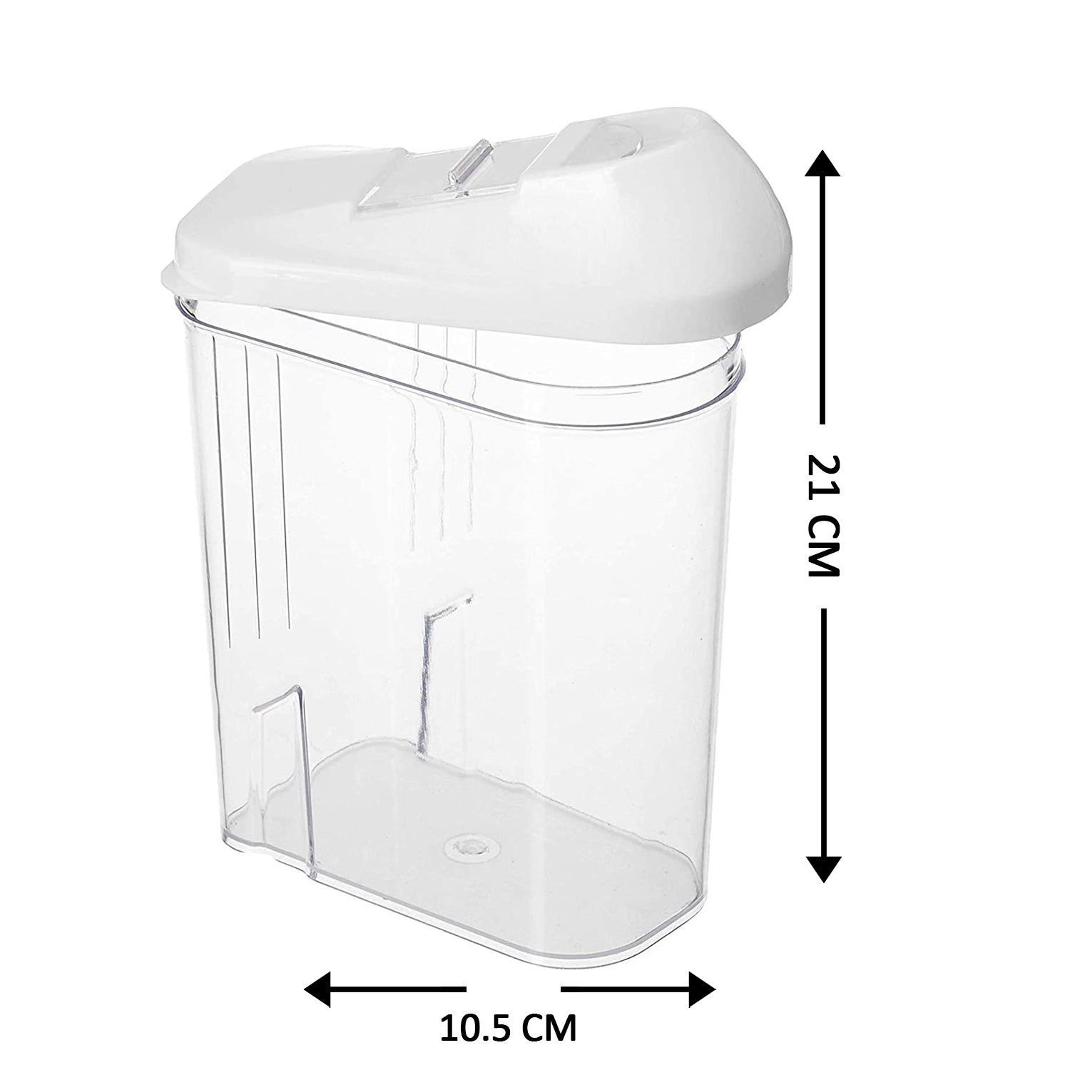 2166 Easy Flow Kitchen Container Jar Cereal Rice Pasta Grains Plastic Dispenser Storage Box DeoDap