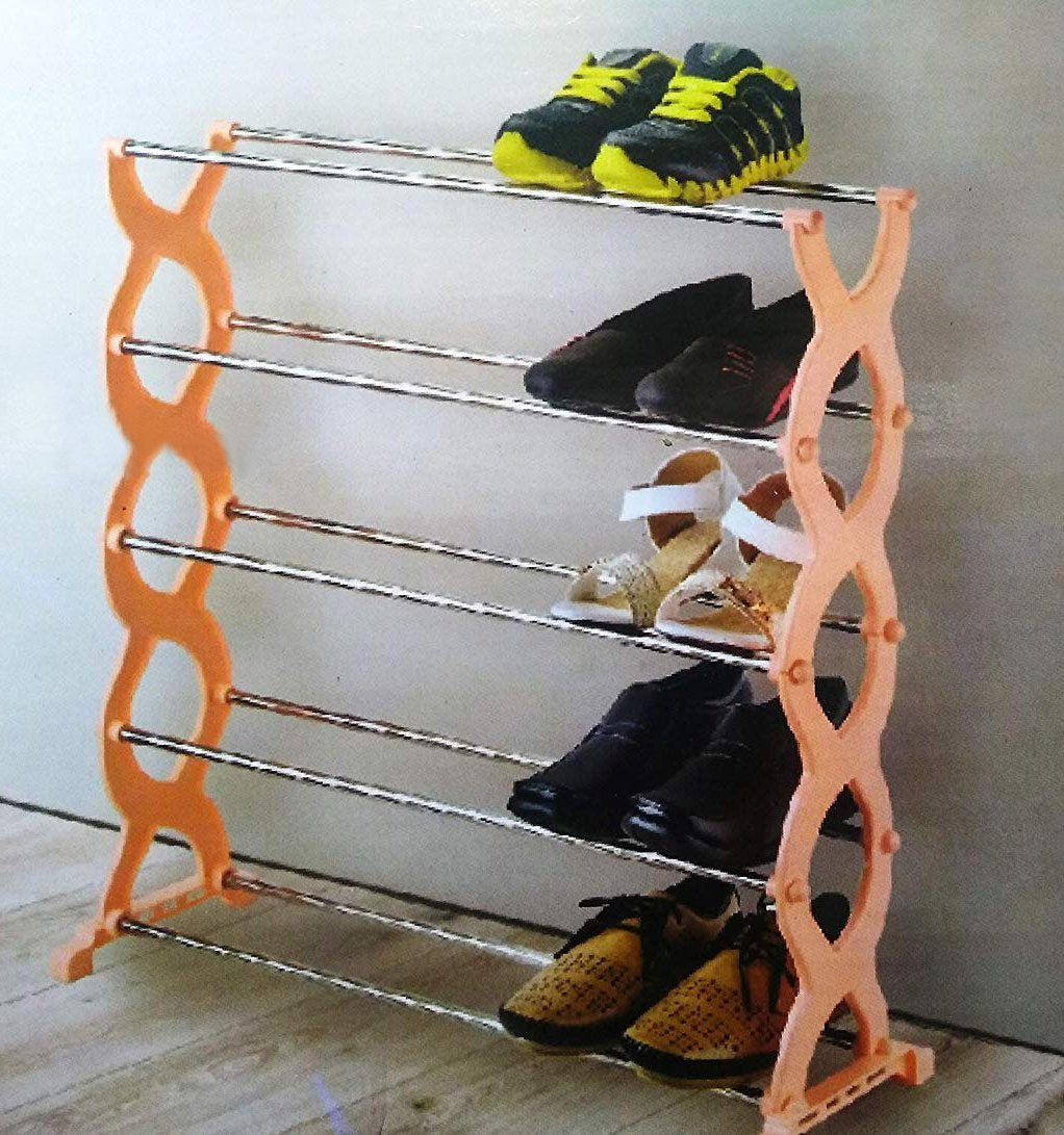 0520 Stackable 5 Layer Folding Shoe Rack - SkyShopy
