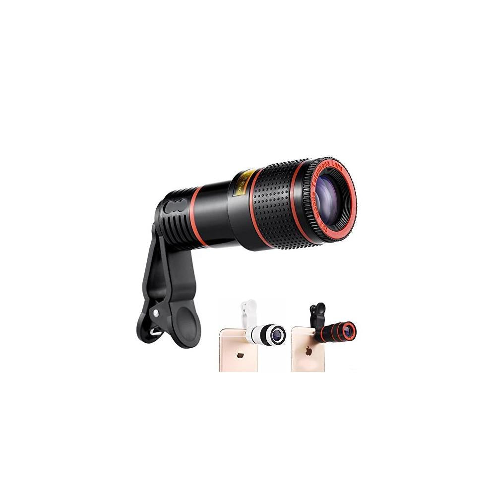 0319 Clip-on 8X Optical Zoom Telescope Phone Camera Lens - SkyShopy