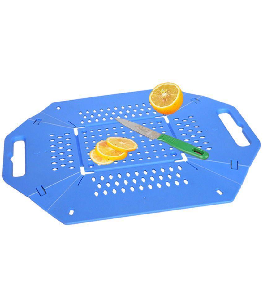 0704 -3 in 1 Fruit & Vegetable Chopping Board Wash Folding Basket - SkyShopy