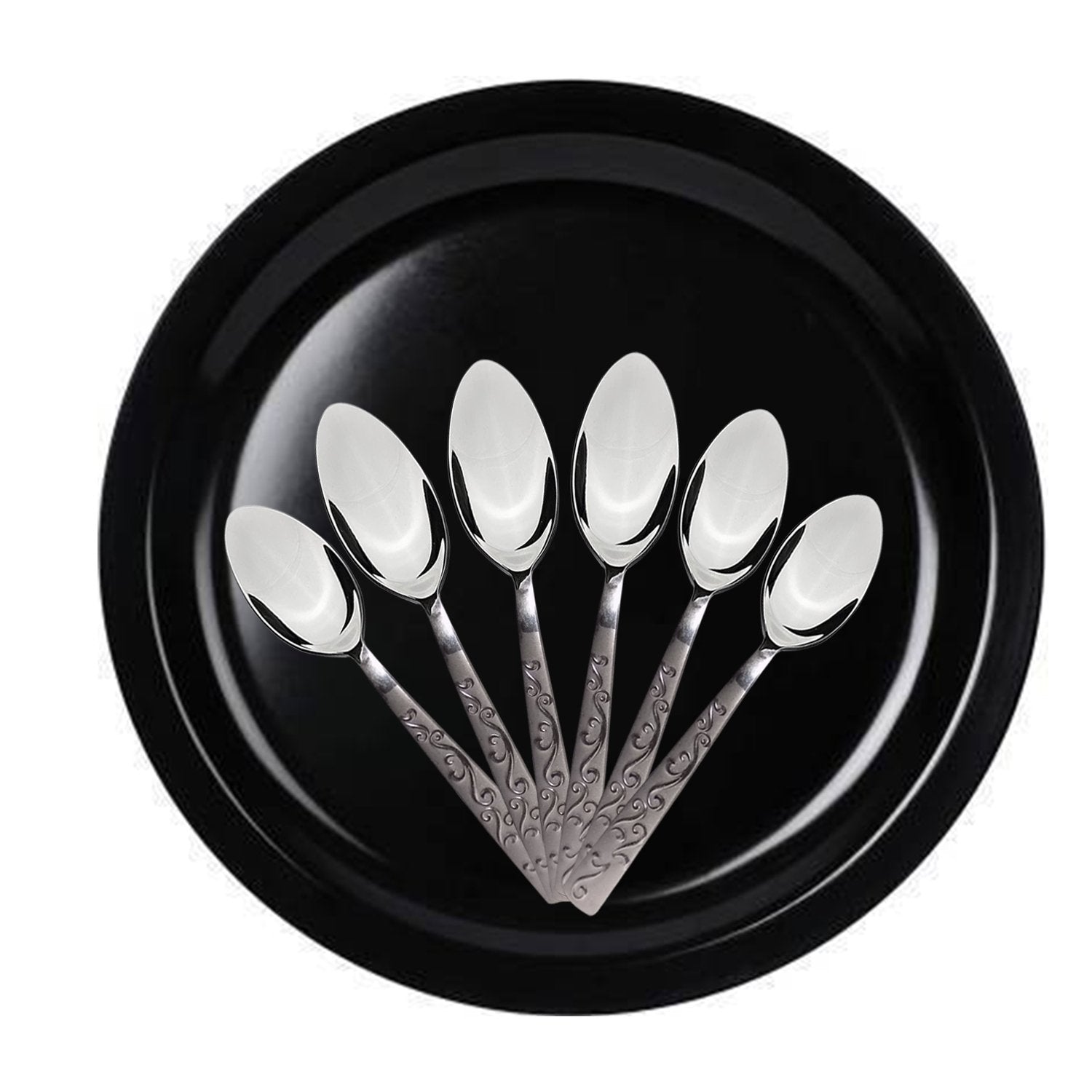 7003 Stainless Steel Small Spoon for Home/Kitchen (Set of 6) - SkyShopy