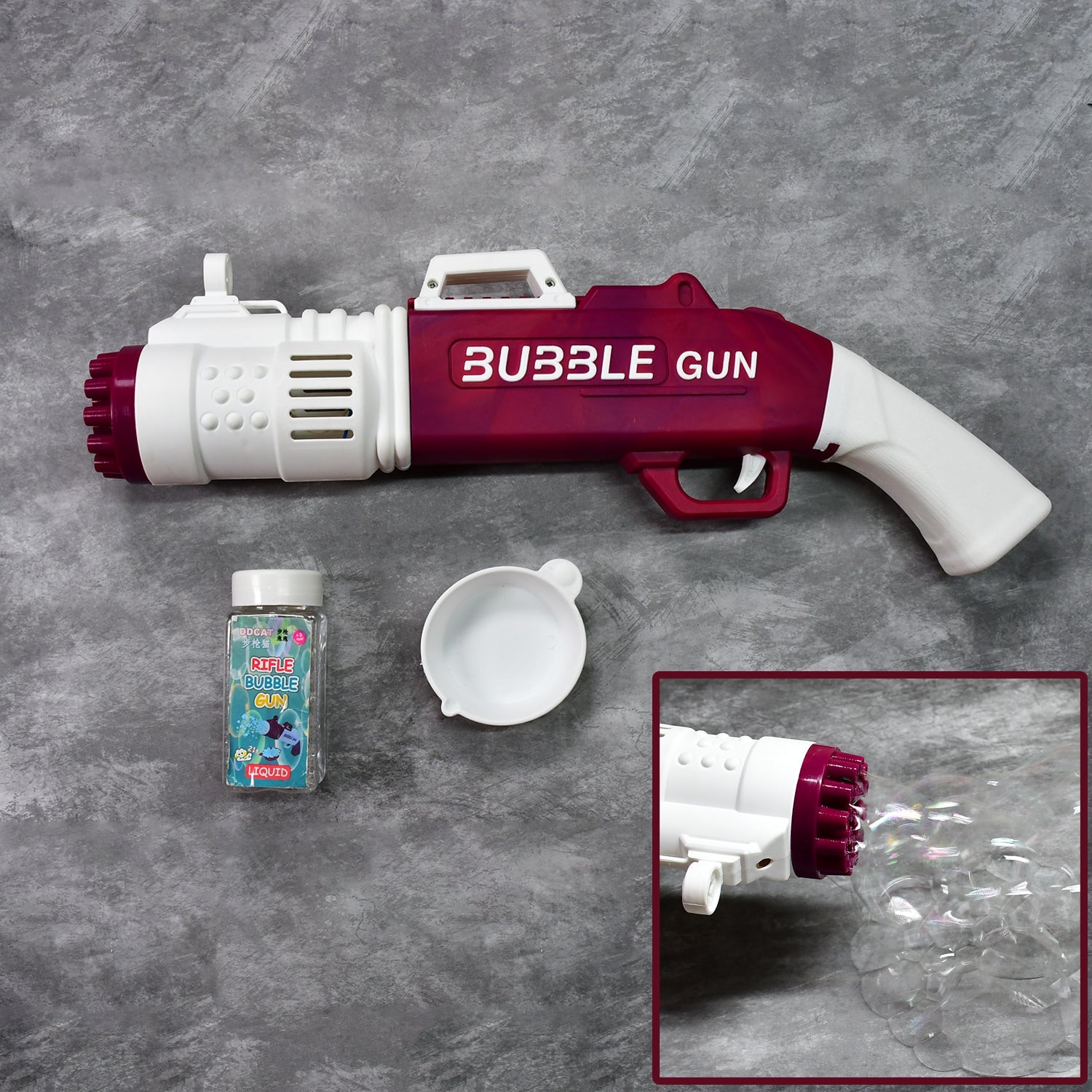 8099 20-Hole Bubble Machine Gun Rocket Bubble Launcher for Kids. DeoDap