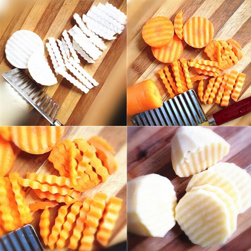 2007_Crinkle Cut Knife Potato Chip Cutter With Wavy Blade French Fry Cutter - SkyShopy