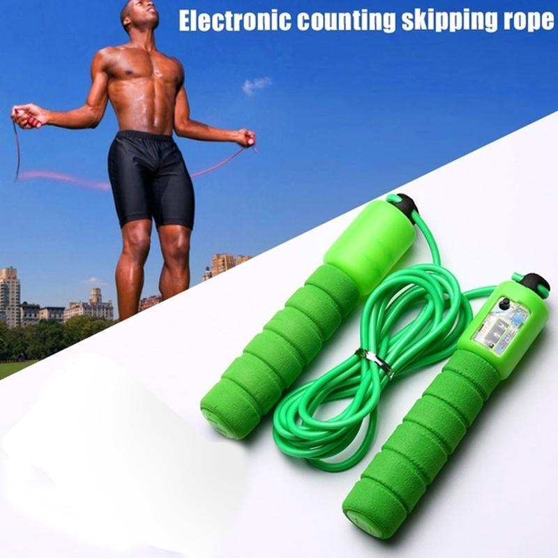 0635 Electronic Counting Skipping Rope (9-feet) - SkyShopy
