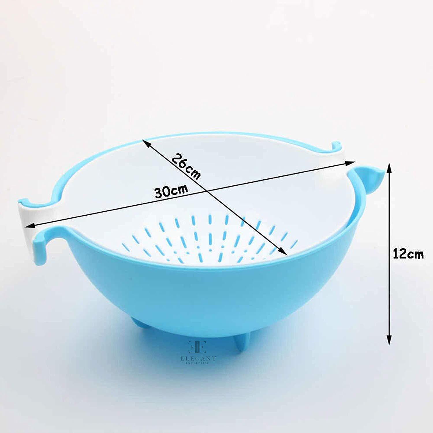 0728 Multifunctional Washing Fruits & Vegetables Basket Strainer and Detachable Drain Basket Bowl - SkyShopy