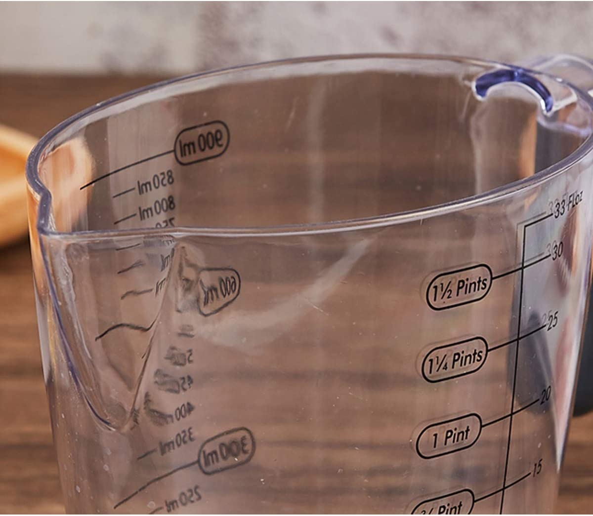 0786 Professional Transparent Measuring Mug for Measuring Solids and Liquids - Pack of 2 - SkyShopy