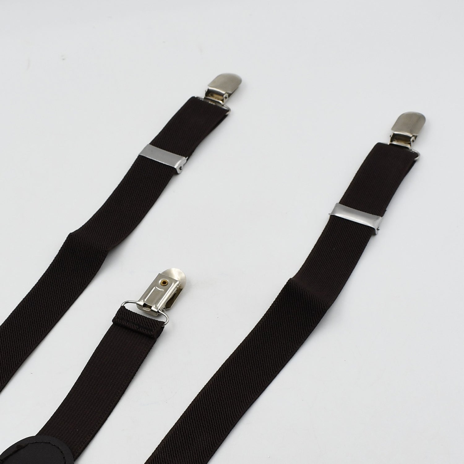 7300 Suspenders Adjustable - Elastic Y Shape Soild Color Suspender Metal Clip Elastic Casual and Formal Suspenders for MEN boys women girls