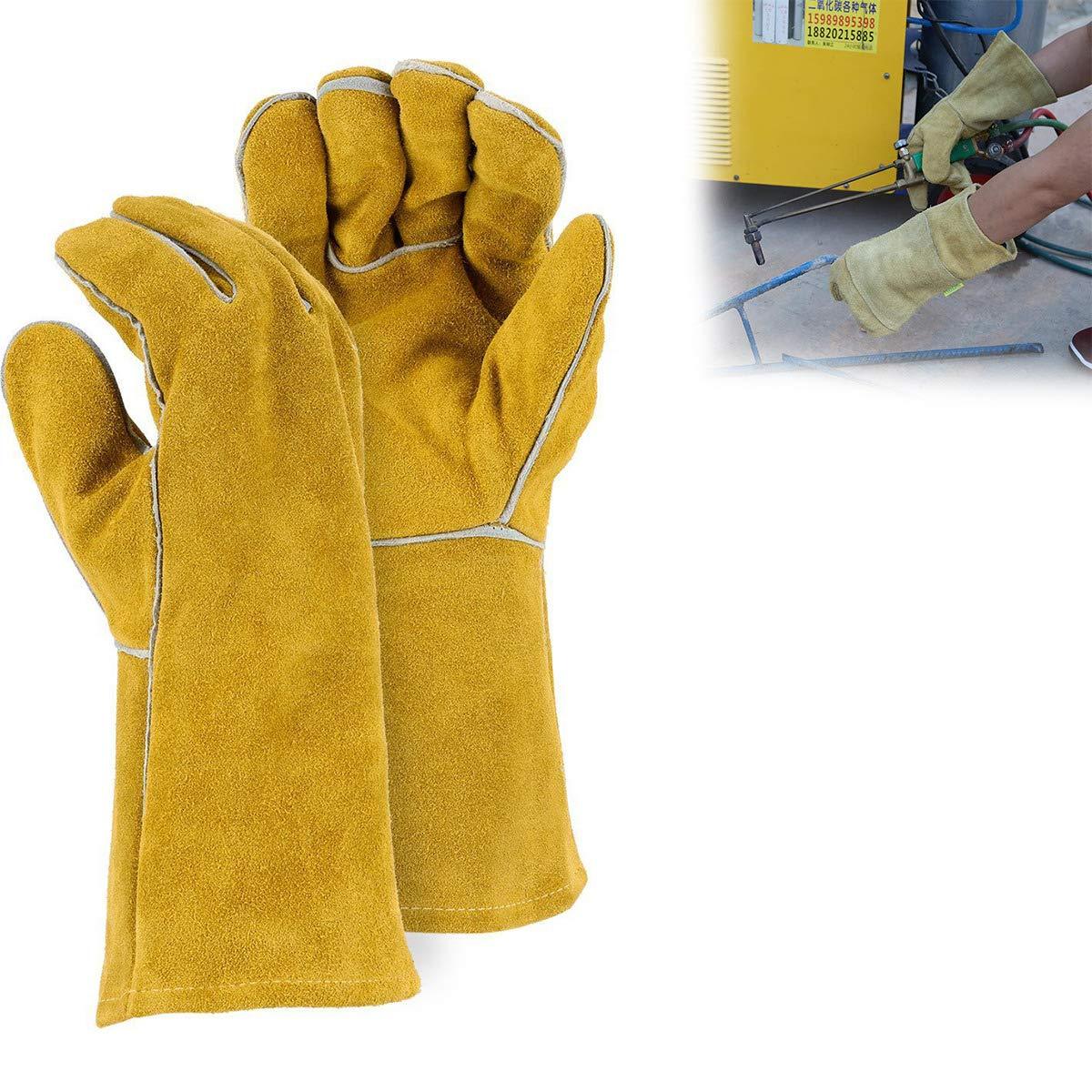 0716 Protective Durable Heat Resistant Welding Gloves - SkyShopy