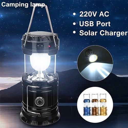 0874 Rechargeable Camping Lantern LED Solar Emergency Light Bulb - SkyShopy