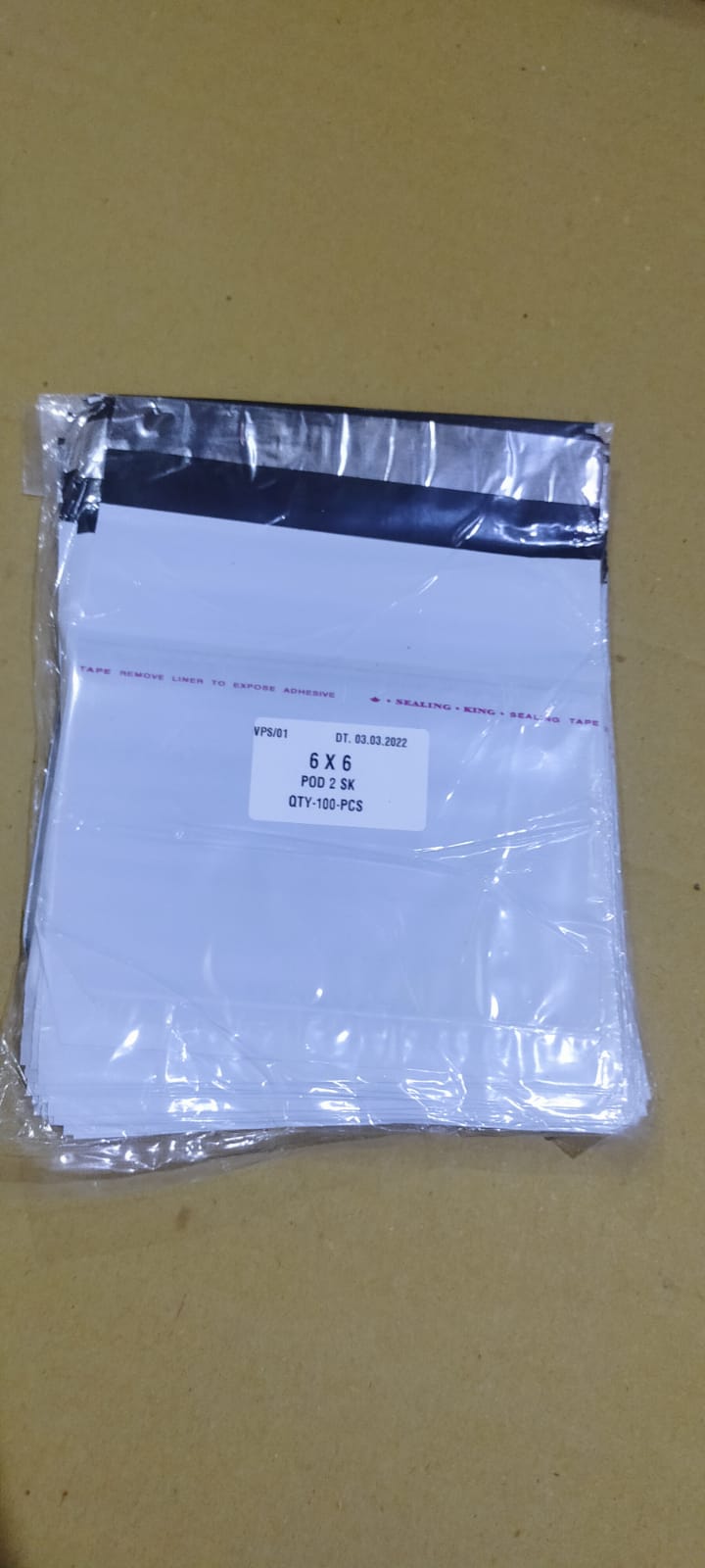 0925 Tamper Proof Courier Bags (06X06 inch) Pack of 100Pcs freeshipping - DeoDap