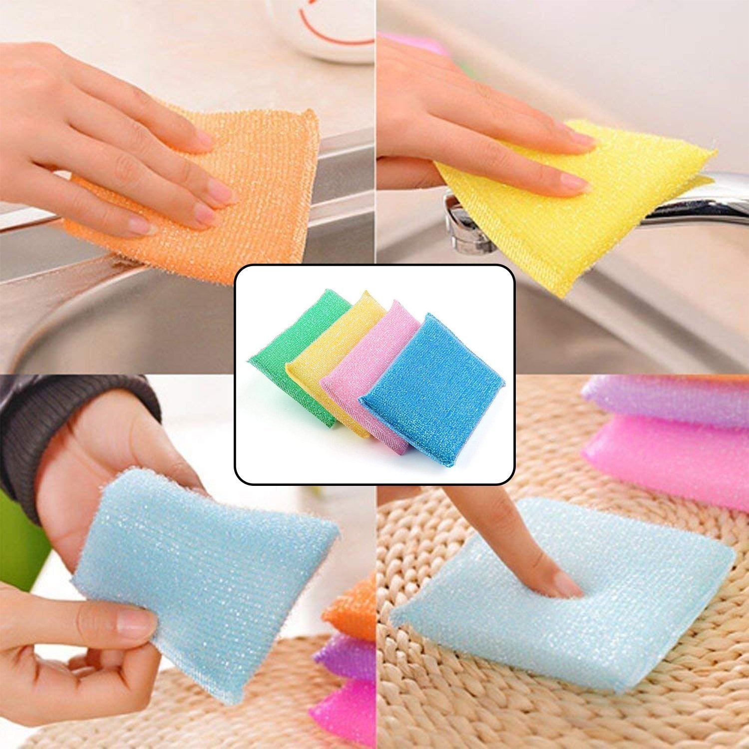 2626 Scratch Proof Kitchen Utensil Scrubber Pad (Pack of 12)