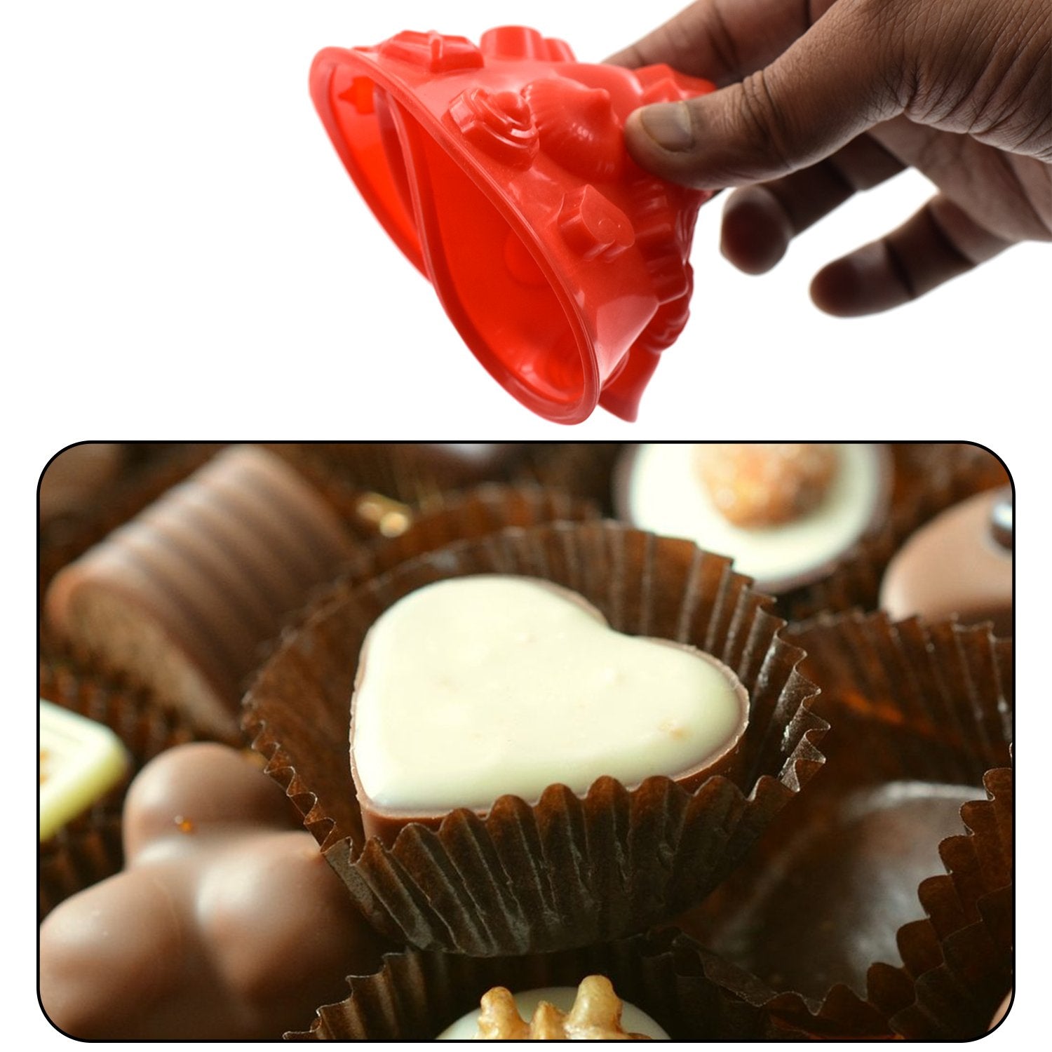 4737 19 Cavity Mix Shape Chocolate Mold (1Pc Only) | DeoDap