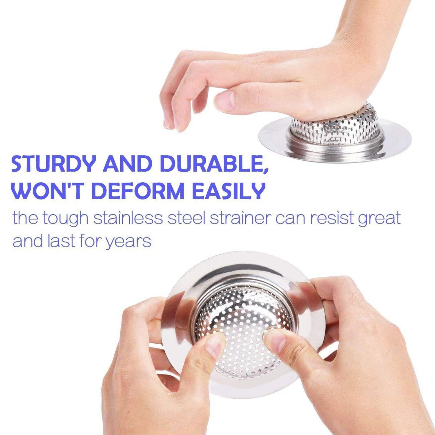 4748 Stainless Steel Sink/Wash Basin Drain Strainer (1Pc Only)