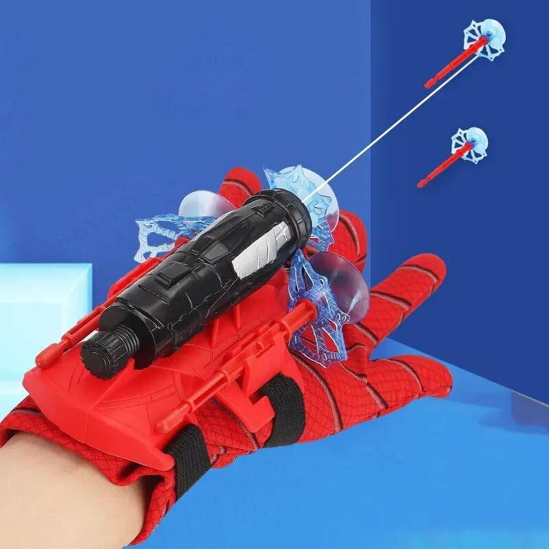 SkyShopy Spider Web Shooters Toy for Kids Fans, Hero Launcher Wrist Toy Set, Cosplay Launcher Bracers Accessories, Sticky Wall Soft Bomb Funny Children's Educational Toys, Multicolor