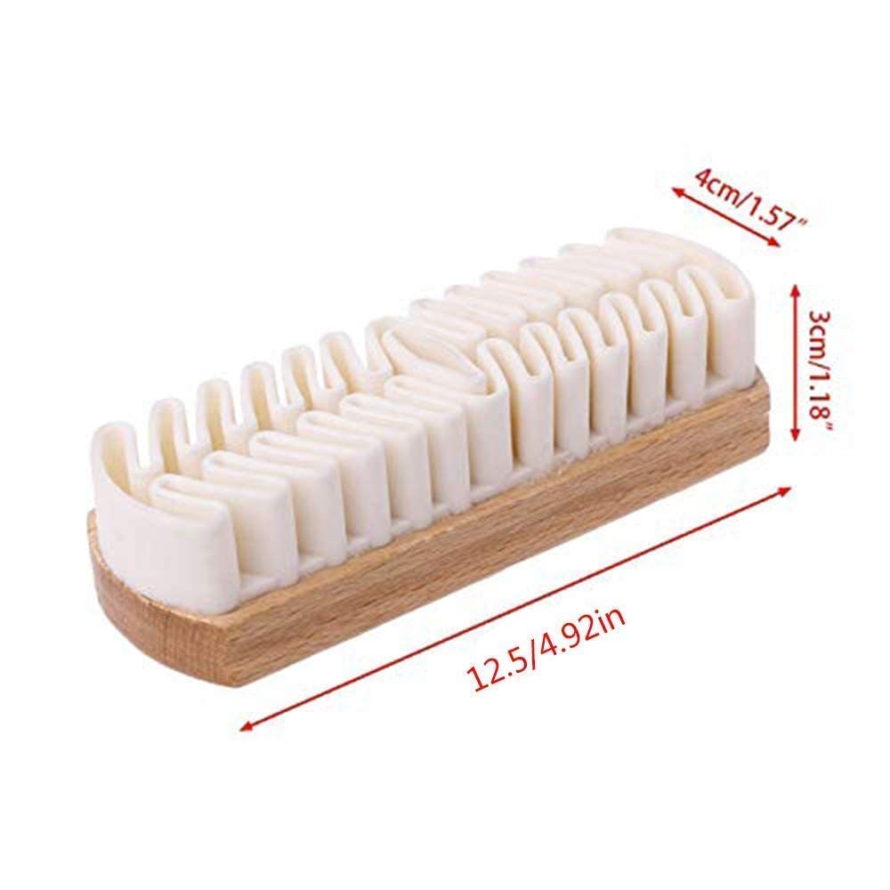 SkyShopyRubber Crepe Soft Shoe Brush - Suitable for Leather Cleaning Suede & Nubuck Boots, Bags and Belts (Handcrafted Suede Brush for Shoes), Multicolour