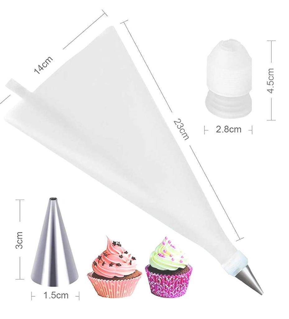 0805 Cake Decorating Nozzle with Piping Bag Stainless Steel Piping Cream Frosting Nozzles - SkyShopy