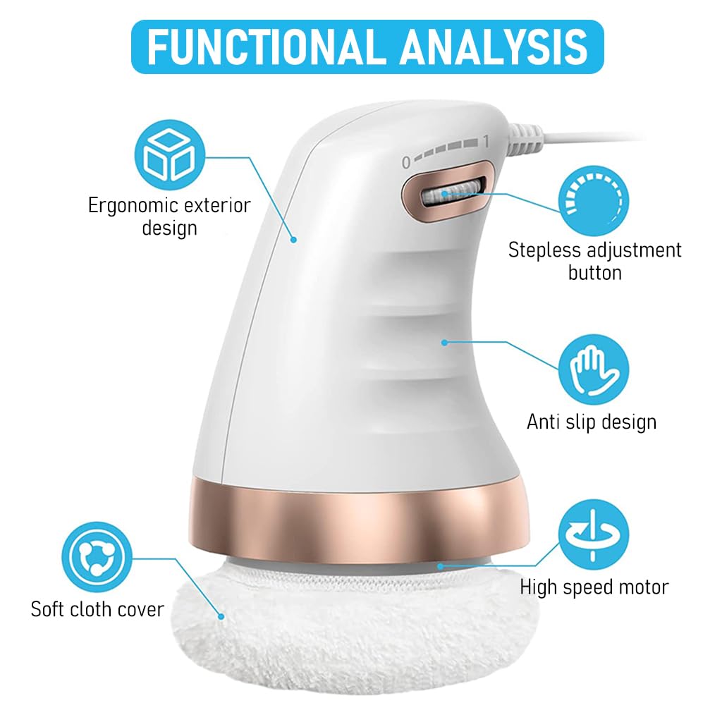 SkyShopy Body Massager Electric Shoulder Back Massager Full Body Massager for Neck, Back, Arm, Lumbar, Leg Viberation Muscle Massager with Stepless Adjustment Knob Beauty Sculpt Massager