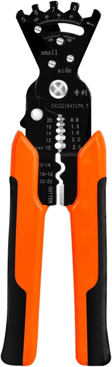 SkyShopy Wire Stripper Multifunctional Cable Stripper Wire Cutter Wire Crimper Professional Automatic Wire Stripping Pliers Tool for Wire Stripping Cutting Crimping Winding Wrench Tool (5 IN 1 Pliers)