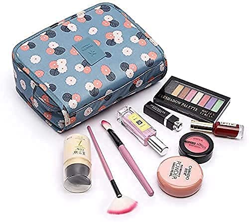 SkyShopy Hanging Travel Toiletry Bag Cosmetic Make up Organizer Multifunction Portable Makeup Pouch for Women and Girls Waterproof Ladies Case Travelling Storage Inner Ware (Multicolor)