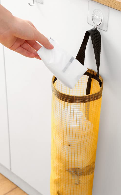 SkyShopy 1 PC Plastic Bag Holder Carry Bag Holder for Kitchen - Versatile Bag Holder, Garbage Bag Dispenser, Plastic Cover Storage, Polythene Bag Stand - Ideal for Home & Kitchen -Mix Color