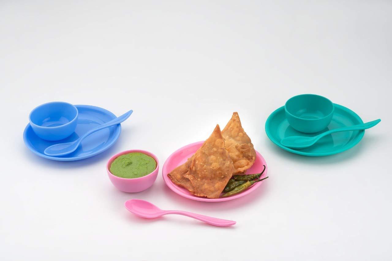 2184 Multipurpose Snack Set 3 pcs - Spoon, Bowl and Dish - SkyShopy