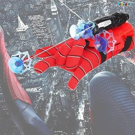 SkyShopy Spider Web Shooters Toy for Kids Fans, Hero Launcher Wrist Toy Set, Cosplay Launcher Bracers Accessories, Sticky Wall Soft Bomb Funny Children's Educational Toys, Multicolor