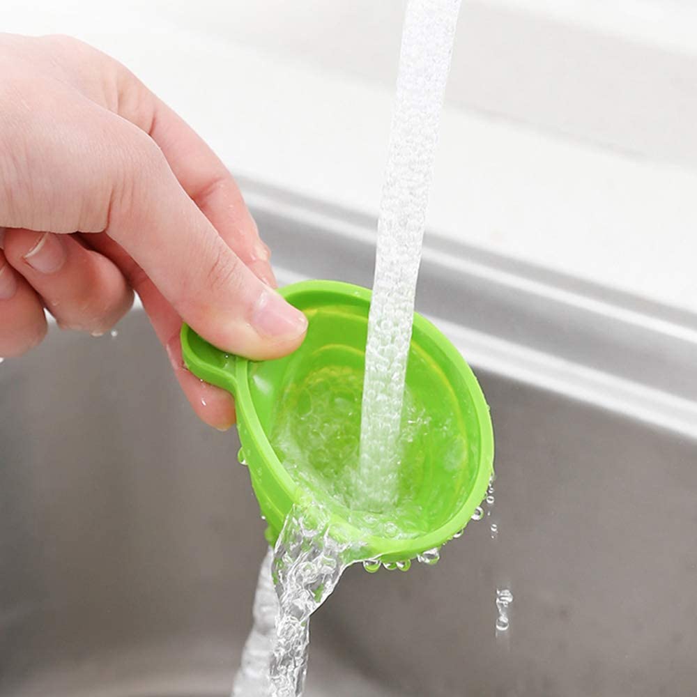 1078 Foldable Silicone Funnel for Kitchen Uses - SkyShopy