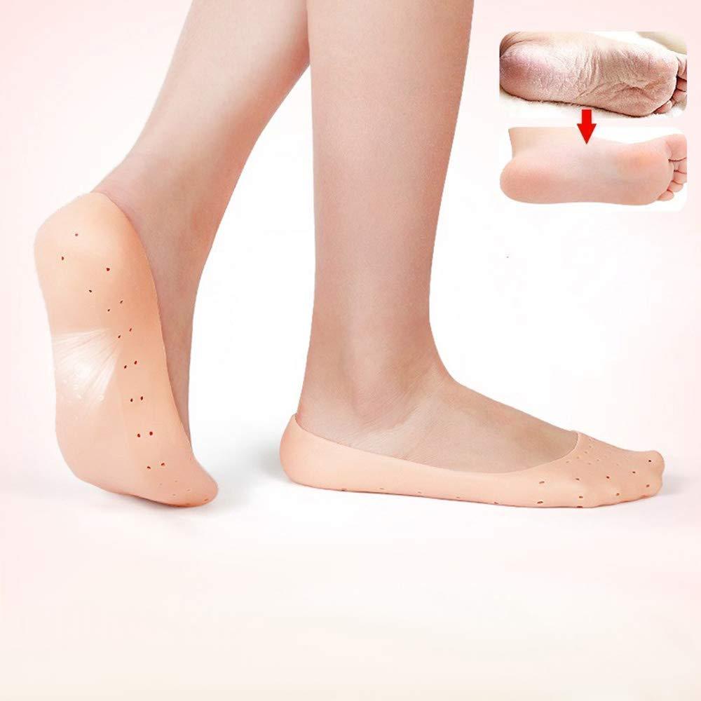 1352 Anti Crack silicone Gel Foot Protector Moisturizing Socks - SkyShopy