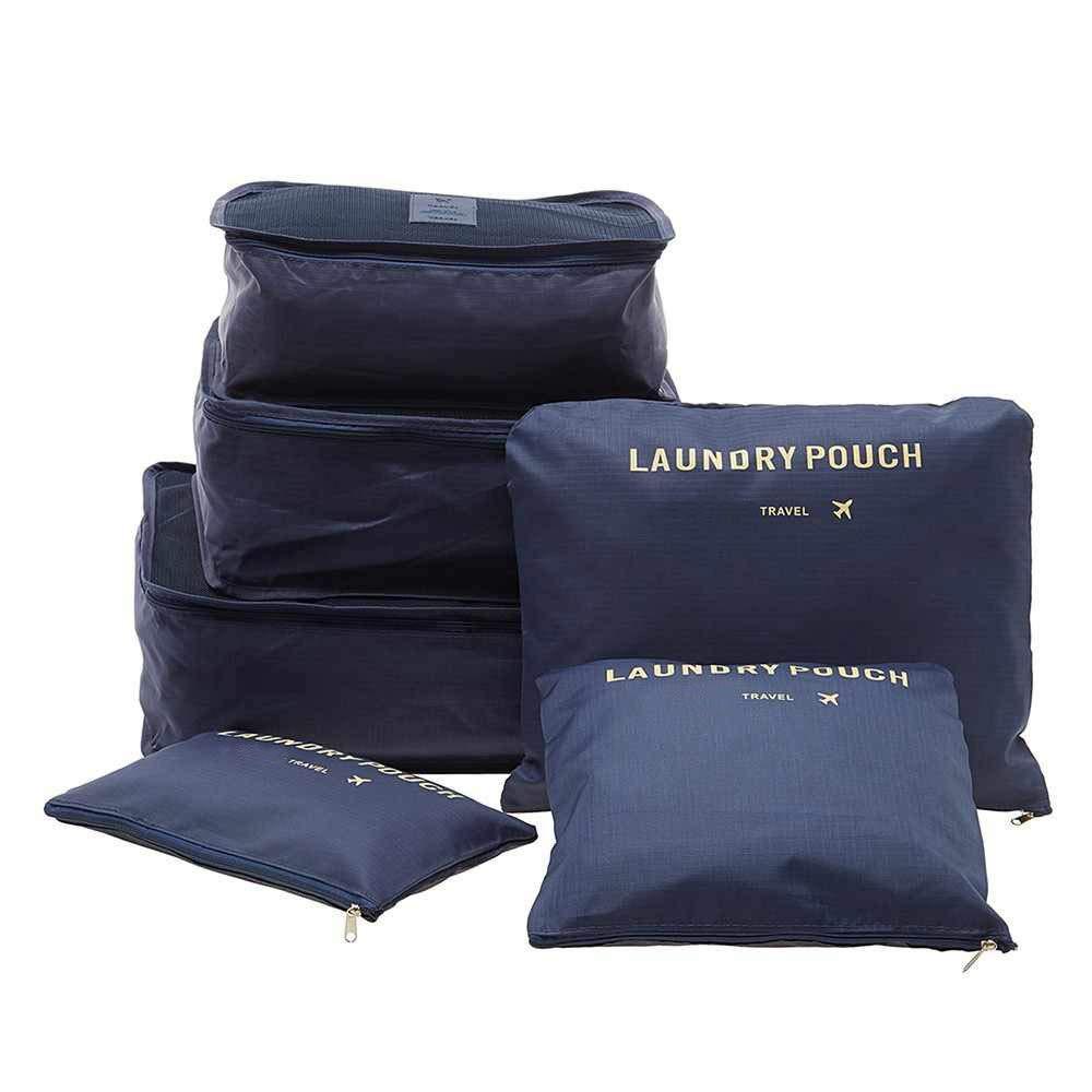 0192 Cloth Organizer Pouch Laundry Zipper Bags (6 pcs) - SkyShopy