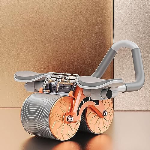 SkyShopy automatic abdominal rebound wheel Ab Roller Wheel for Abdominal & Core Strength Training, with Knee Pad for Abs Workout, Beginners, and Advanced Abdominal Core Strength Training