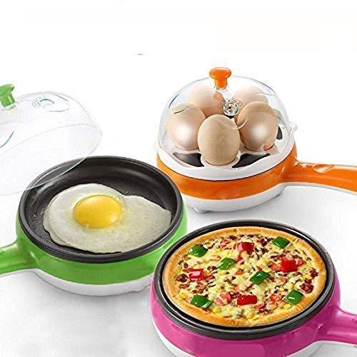 2150 Multi functional Electric 2 in 1 Egg Frying Pan with Egg Boiler Machine Measuring Cup with Handle - SkyShopy