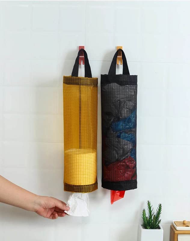 SkyShopy 1 PC Plastic Bag Holder Carry Bag Holder for Kitchen - Versatile Bag Holder, Garbage Bag Dispenser, Plastic Cover Storage, Polythene Bag Stand - Ideal for Home & Kitchen -Mix Color