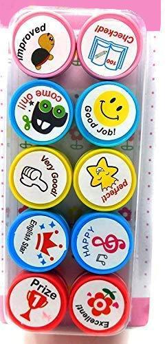 1085 Motivation Stamps Pencil Top for Students, Kids (10Pack) - SkyShopy