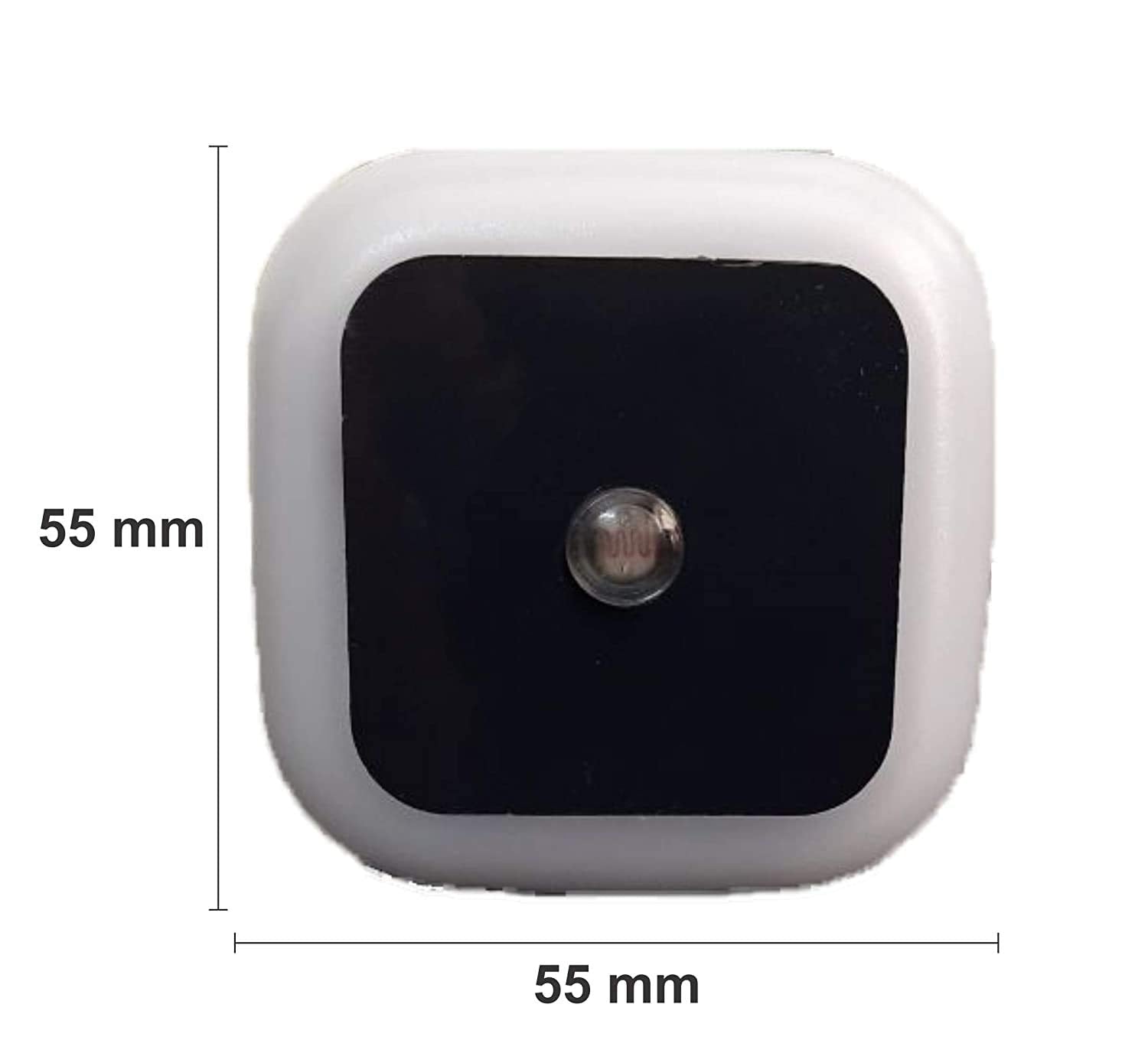 SkyShopy Led Plug In Smart Night Lamp With Automatic Sensor Smart Led Night Lamp -(Whiskey White) Pack Of 1(Polycarbonate)