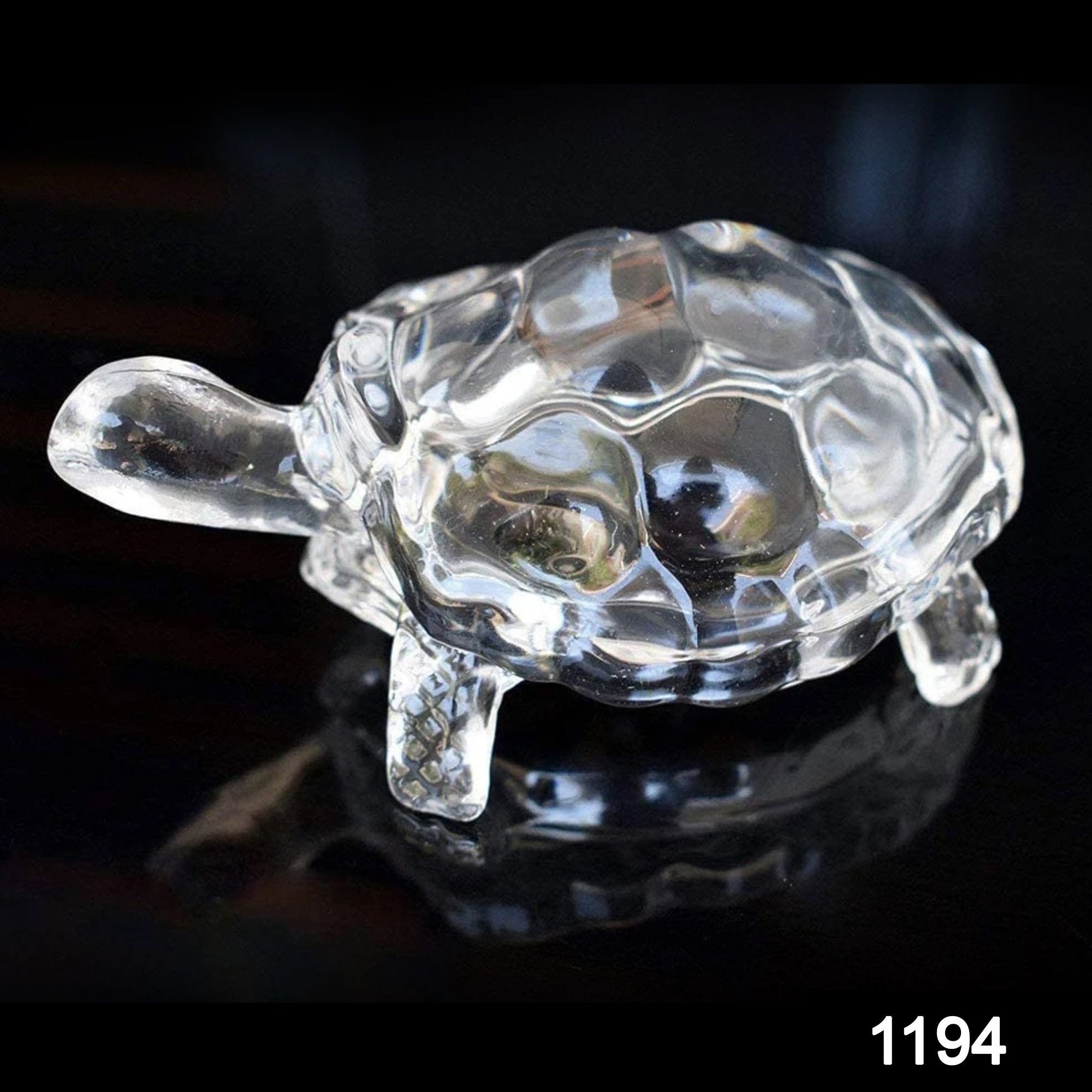 1194 Crystal Glass Turtle-Tortoise for Feng Shui and Vastu - SkyShopy