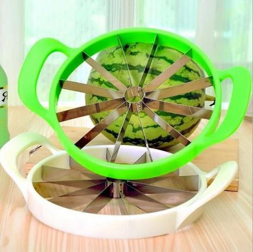 0848 Premium Watermelon Slicer/Cutter with Large Stainless Steel Blades - SkyShopy