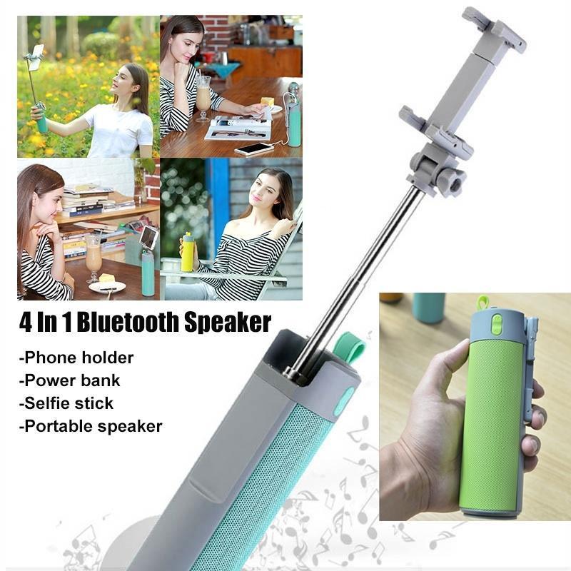 0290 -4 In 1 Selfie Stick with Bluetooth Speaker & Power Bank - SkyShopy
