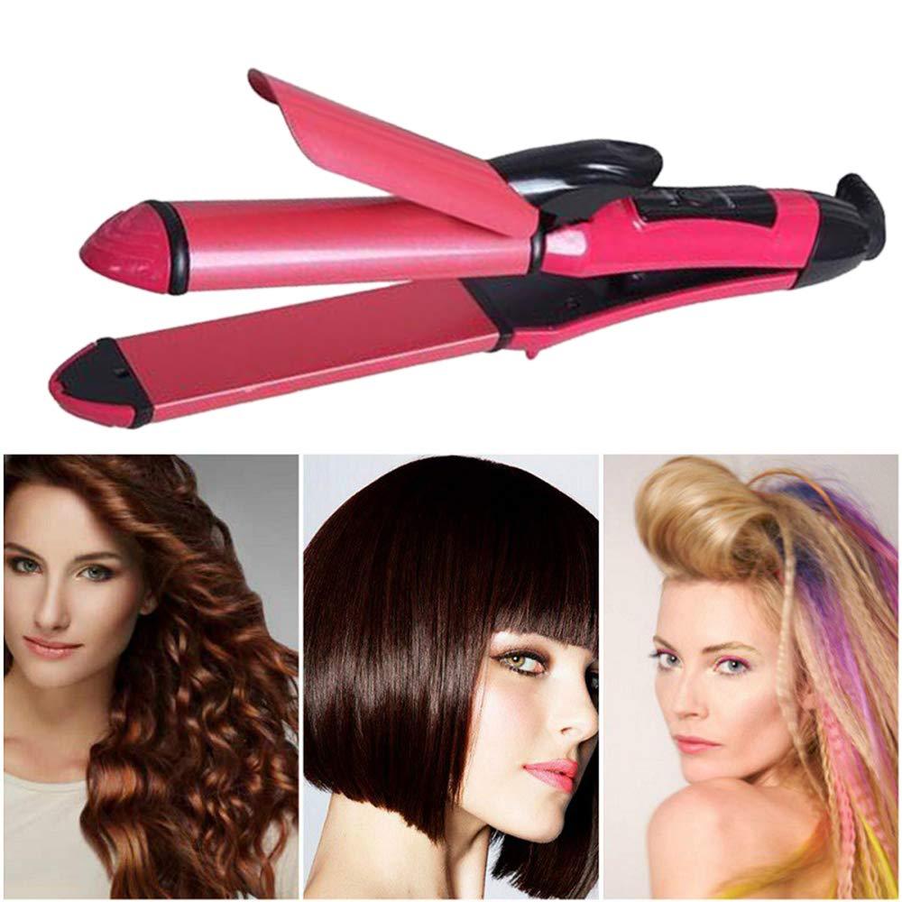 0385 2 in 1 Hair Straightener and Curler Machine For Women | Curl & Straight Hair Iron - SkyShopy