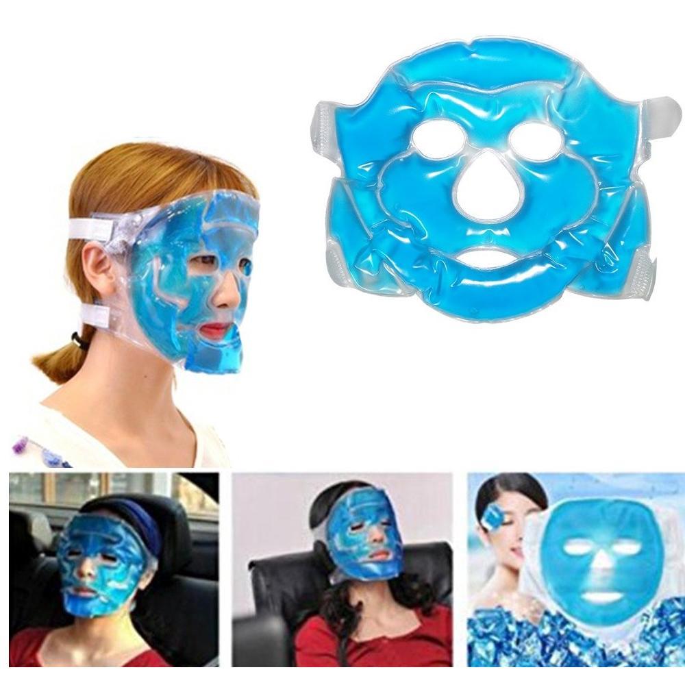 0380 Reusable Cooling Gel Face Mask with Strap-on Velcro, Medium - SkyShopy